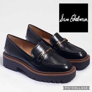 Sam Edelman Laurs Lug Sole Loafers {Black} 8